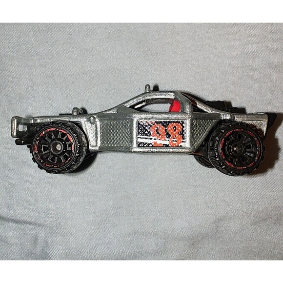 Hot Wheels 2000 First Editions Roll Cage 13 Mattel Wheels Silver Loose G40 - Picture 11 of 11